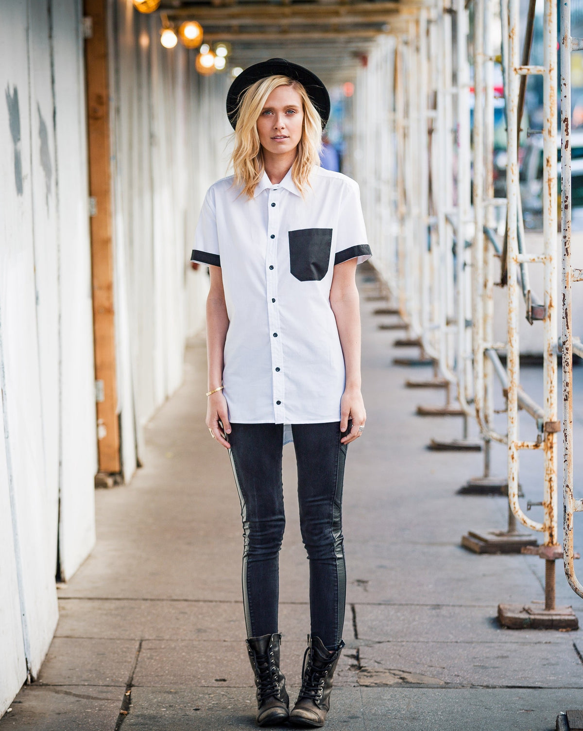 Zachary Button Up - White