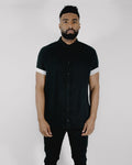 Riley - Formal Black Flannel - Button-Ups