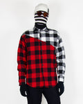 Carlos Button Up - White and Red Flannel