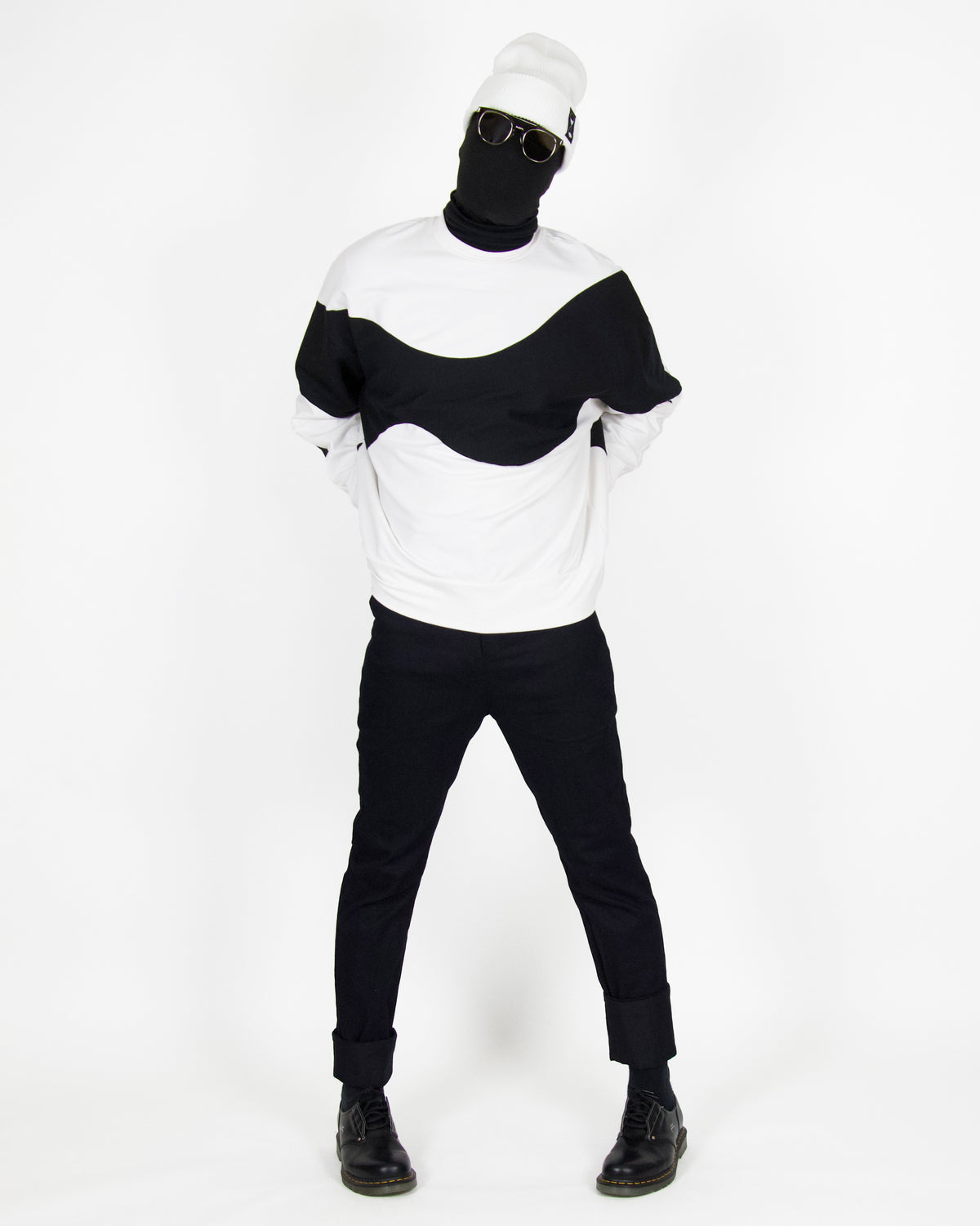 Pan Sweatshirt - White and Black